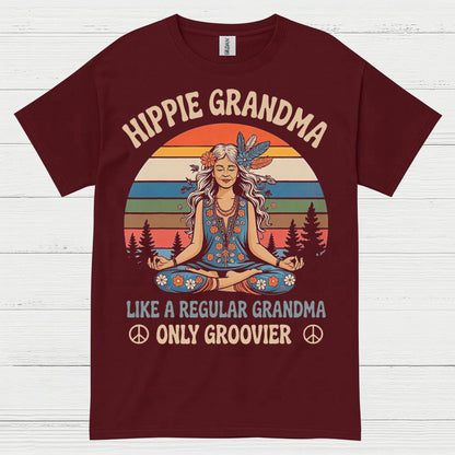 Hippie Grandma Groovier Than Regular T Shirt