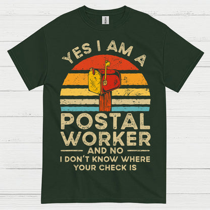 Vintage Postal Worker Humor T Shirt