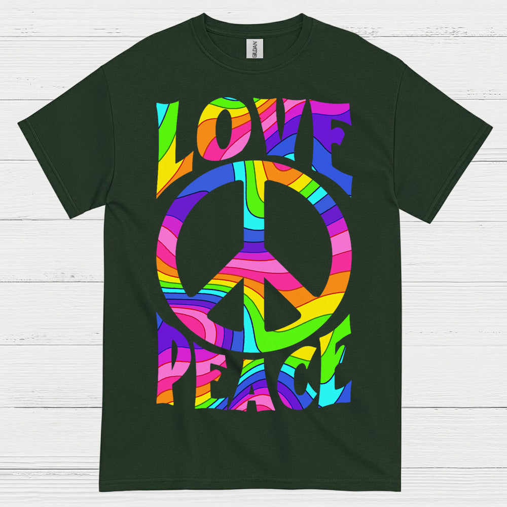 Love Peace Retro Groovy T Shirt
