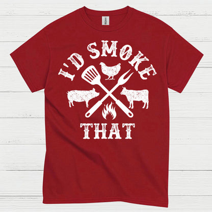 Id Smoke That BBQ Grilling T Shirt