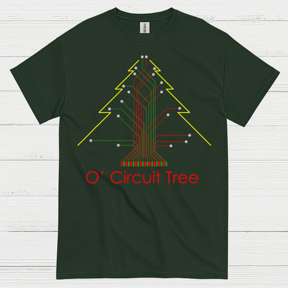 Circuit Tree Christmas T Shirt