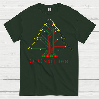 Circuit Tree Christmas T Shirt