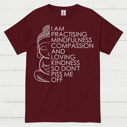I Am Practising Mindfulness Buddha Humor T Shirt