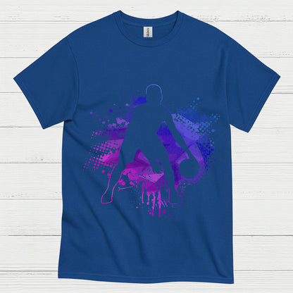 Color Splash Basketball Silhouette T Shirt
