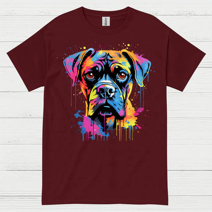 Color Splash Boxer Dog T Shirt