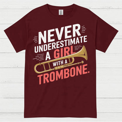 Trombone Girl Power Funny T Shirt