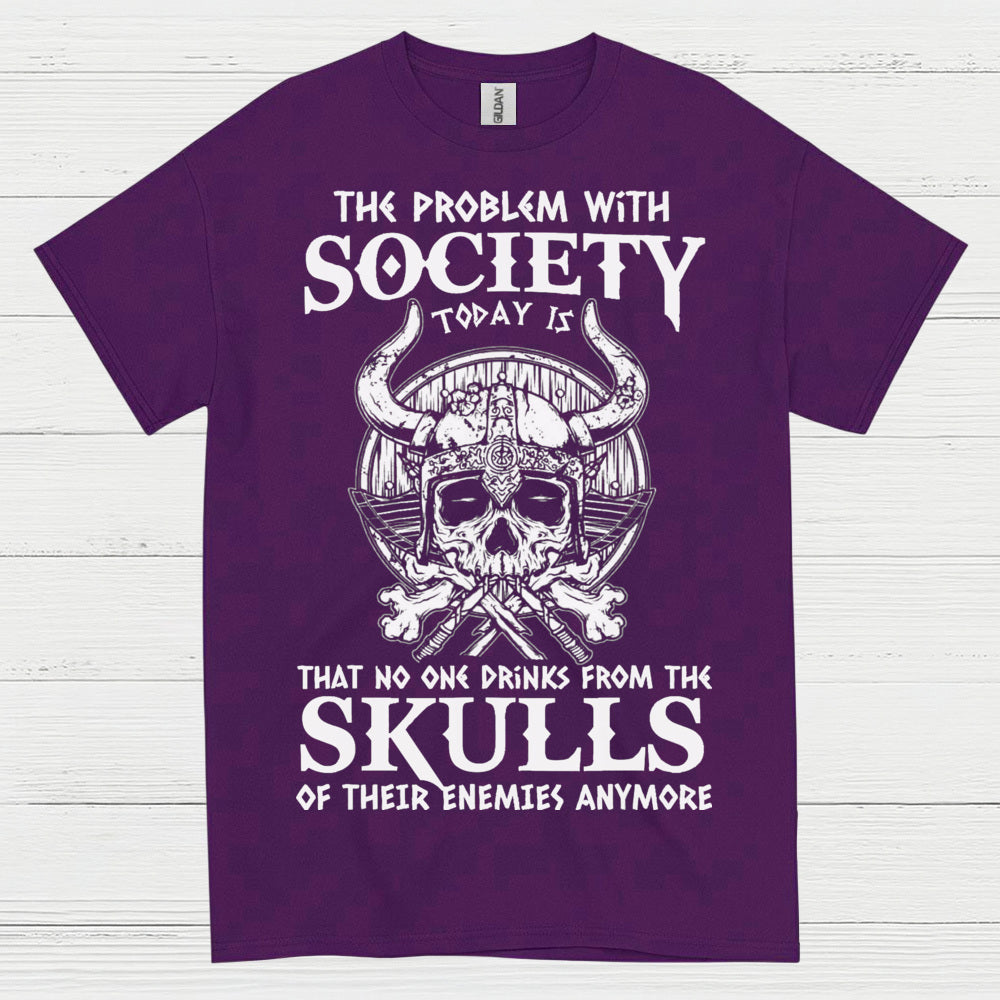 Skulls of Their Enemies Viking T Shirt