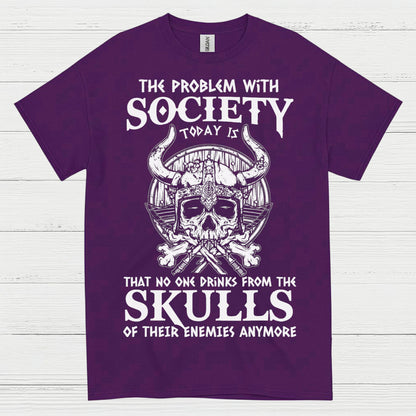 Skulls of Their Enemies Viking T Shirt