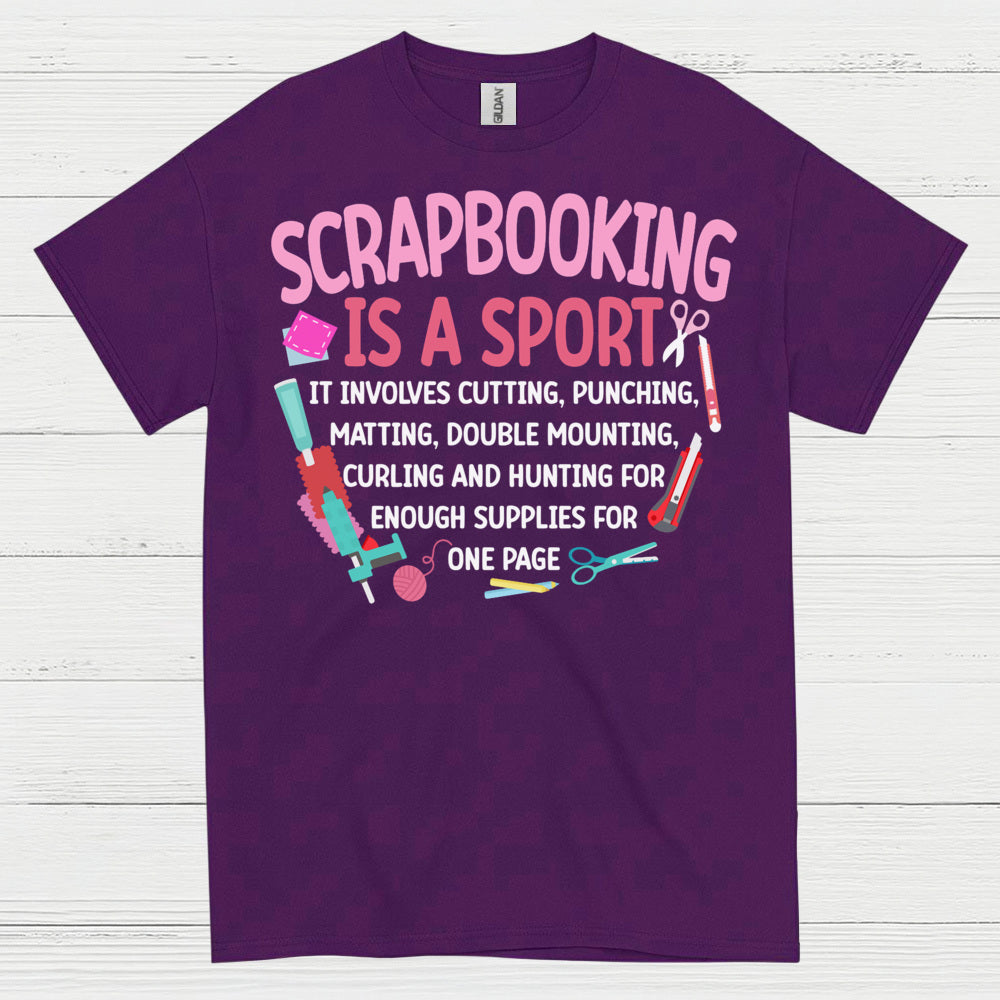 Scrapbooking Is A Sport Funny Crafting T Shirt