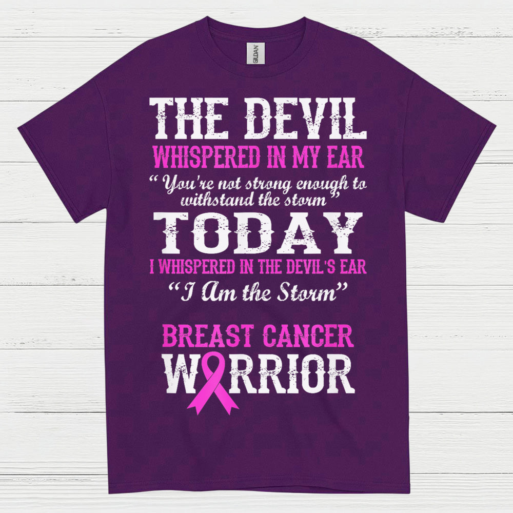 Breast Cancer Warrior I Am The Storm T Shirt