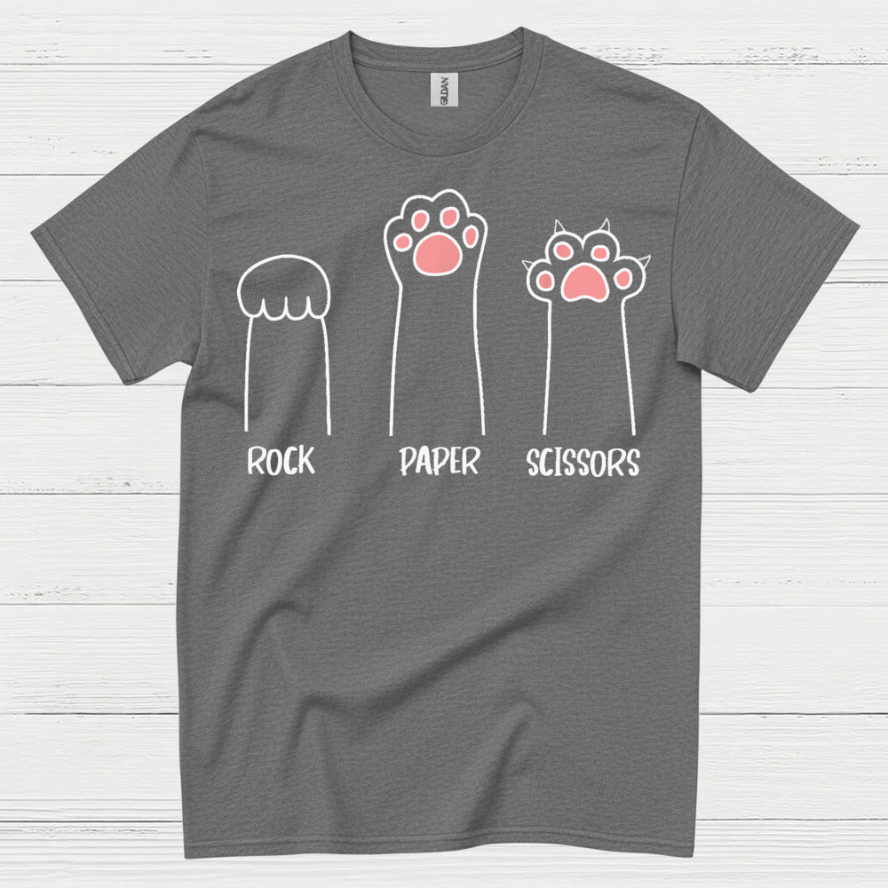 Rock Paper Scissors Cat Paw T Shirt