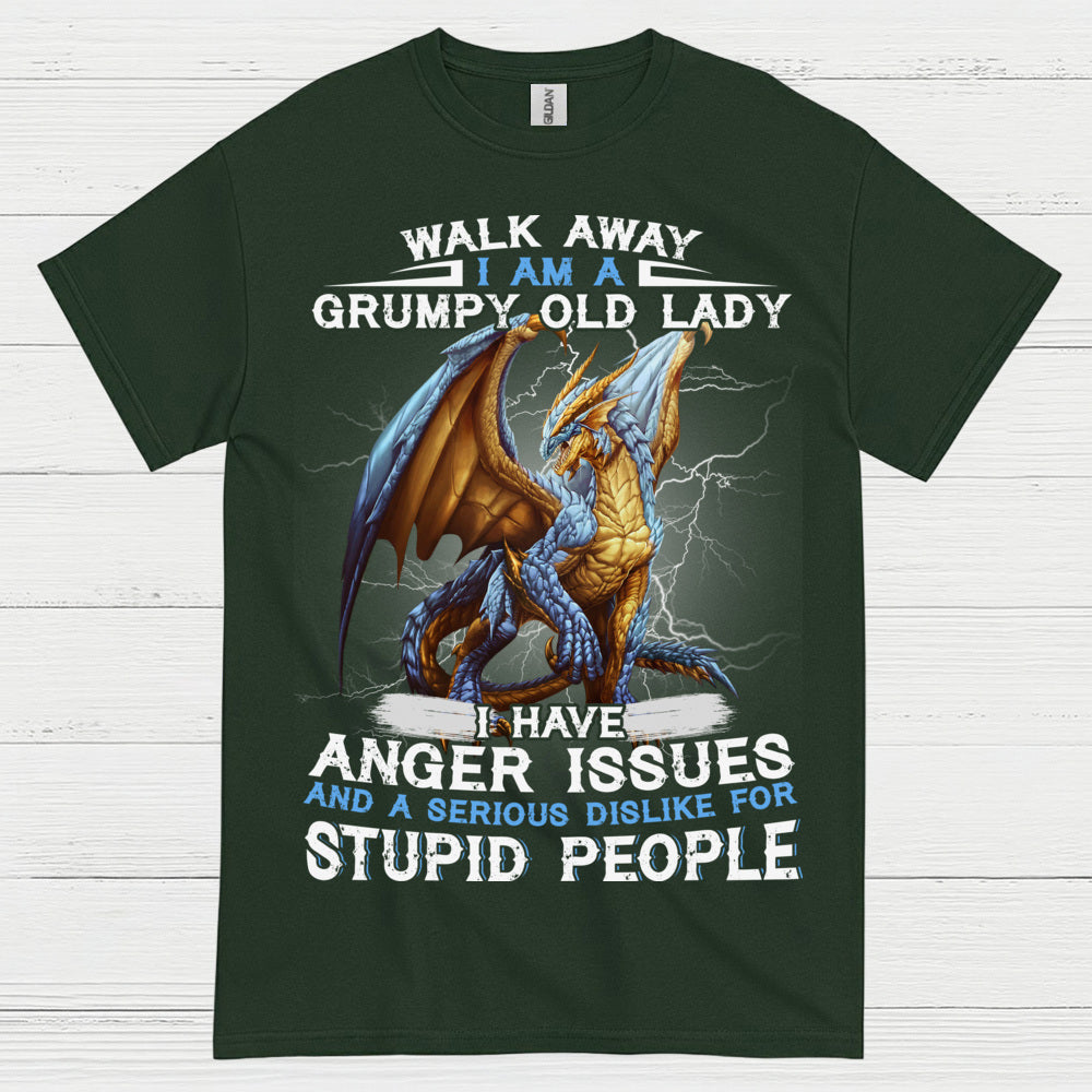 Grumpy Old Lady Dragon T Shirt