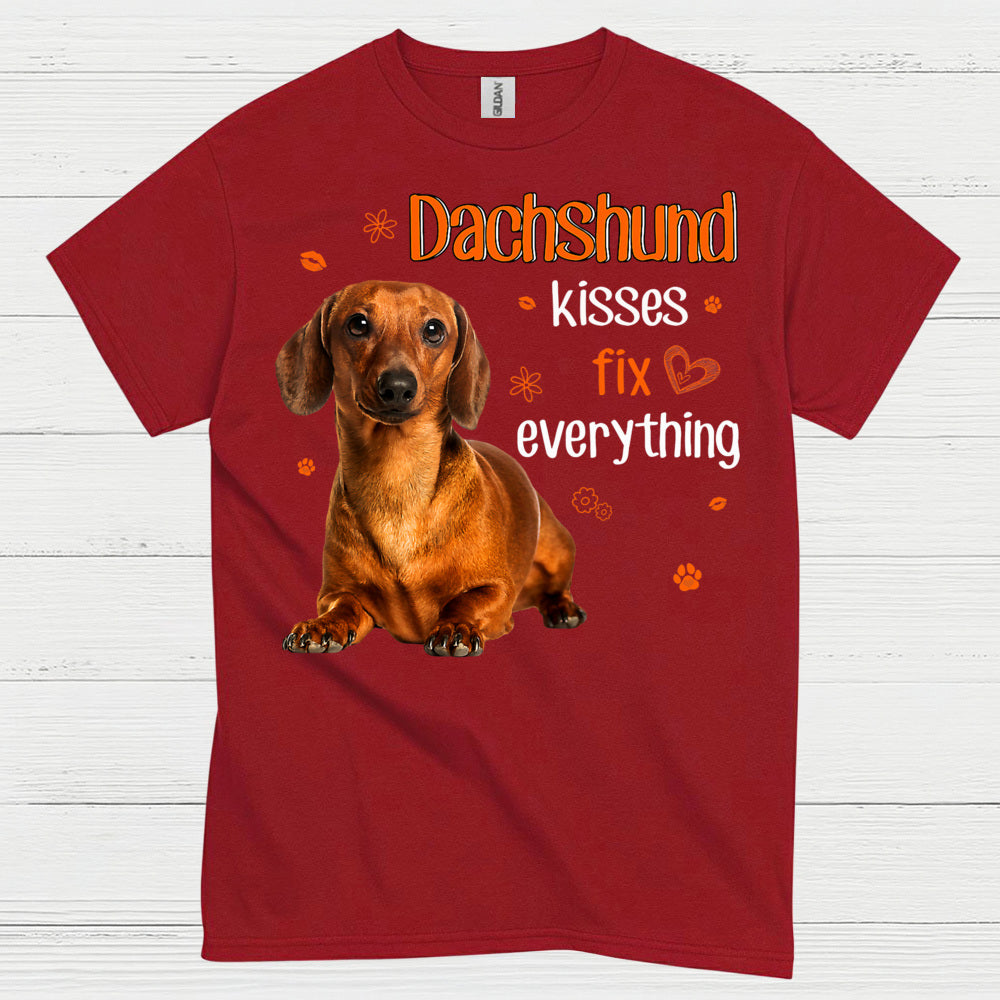 Dachshund Mama Tie Dye Silhouette T Shirt