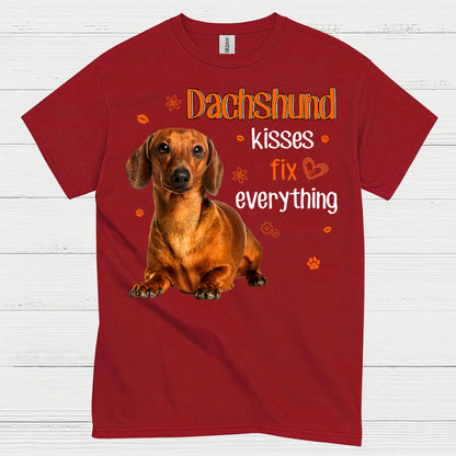 Dachshund Mama Tie Dye Silhouette T Shirt