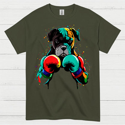 Boxer Boxing Gloves Art T Shirt