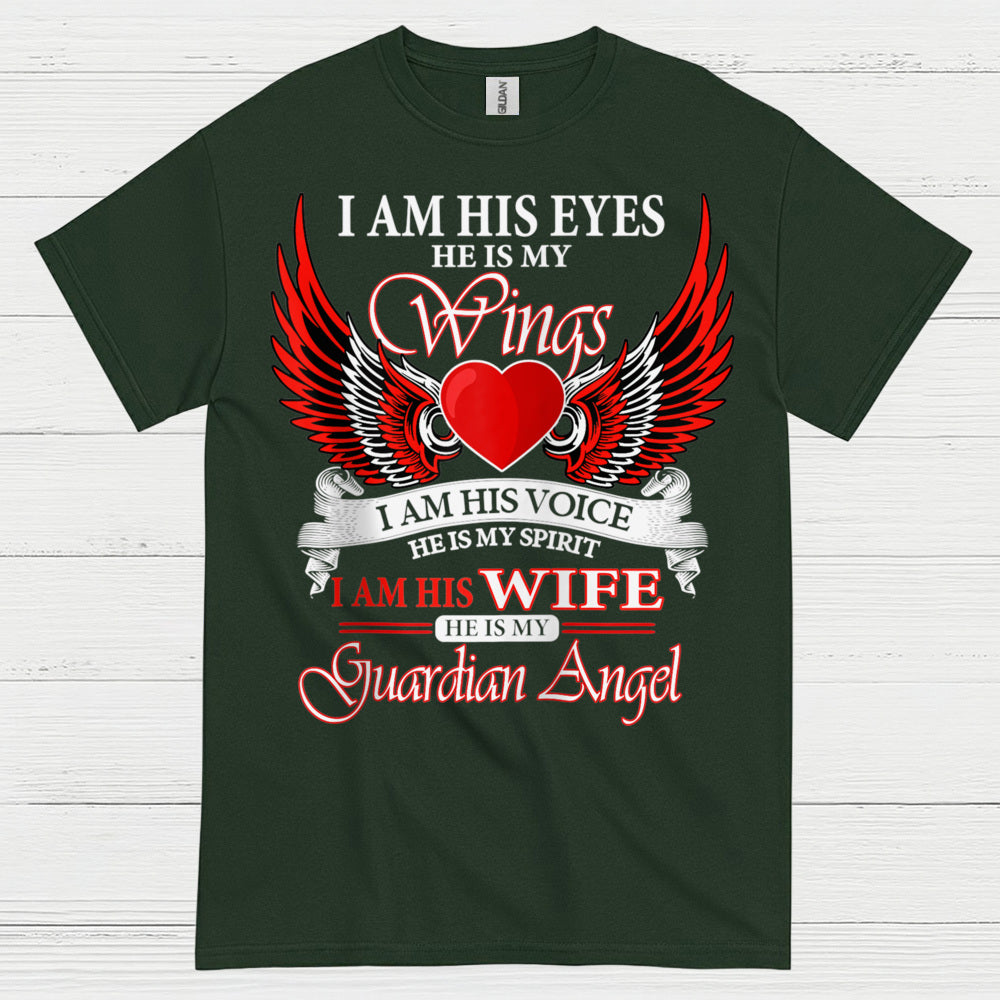 I Am His Wife He Is My Guardian Angel T Shirt