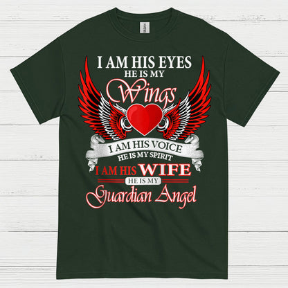 I Am His Wife He Is My Guardian Angel T Shirt
