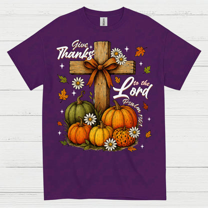 Give Thanks To The Lord Christian T Shirt