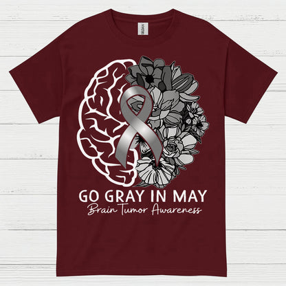 Go Gray In May Brain Tumor Awareness T Shirt