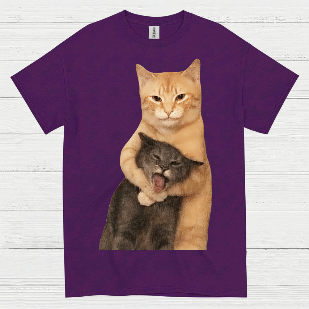 Funny Cat Hug Meme T Shirt