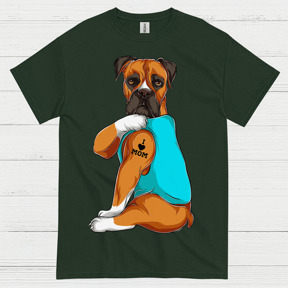 Boxer Mom Tattoo Paw T Shirt