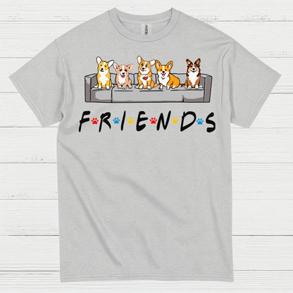 Corgi Friends Cute Dog T Shirt