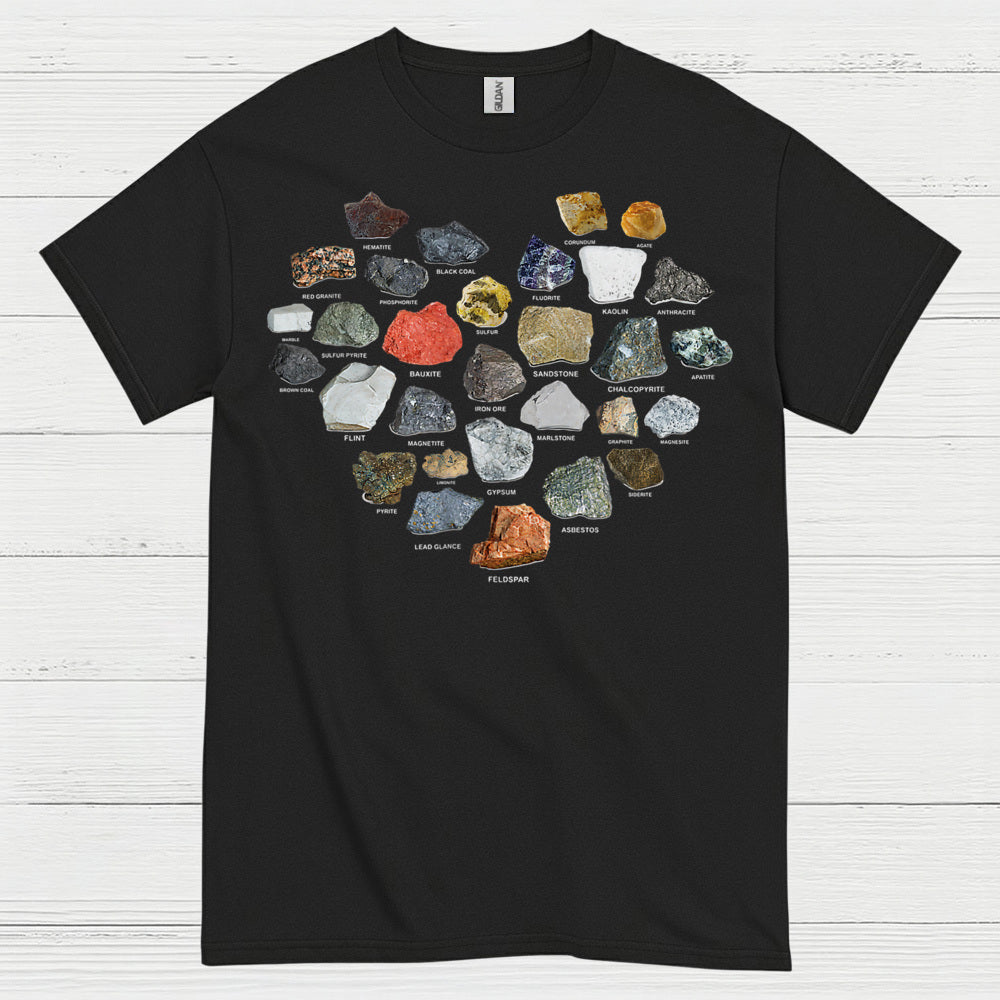 Rock And Mineral Identification Chart T Shirt