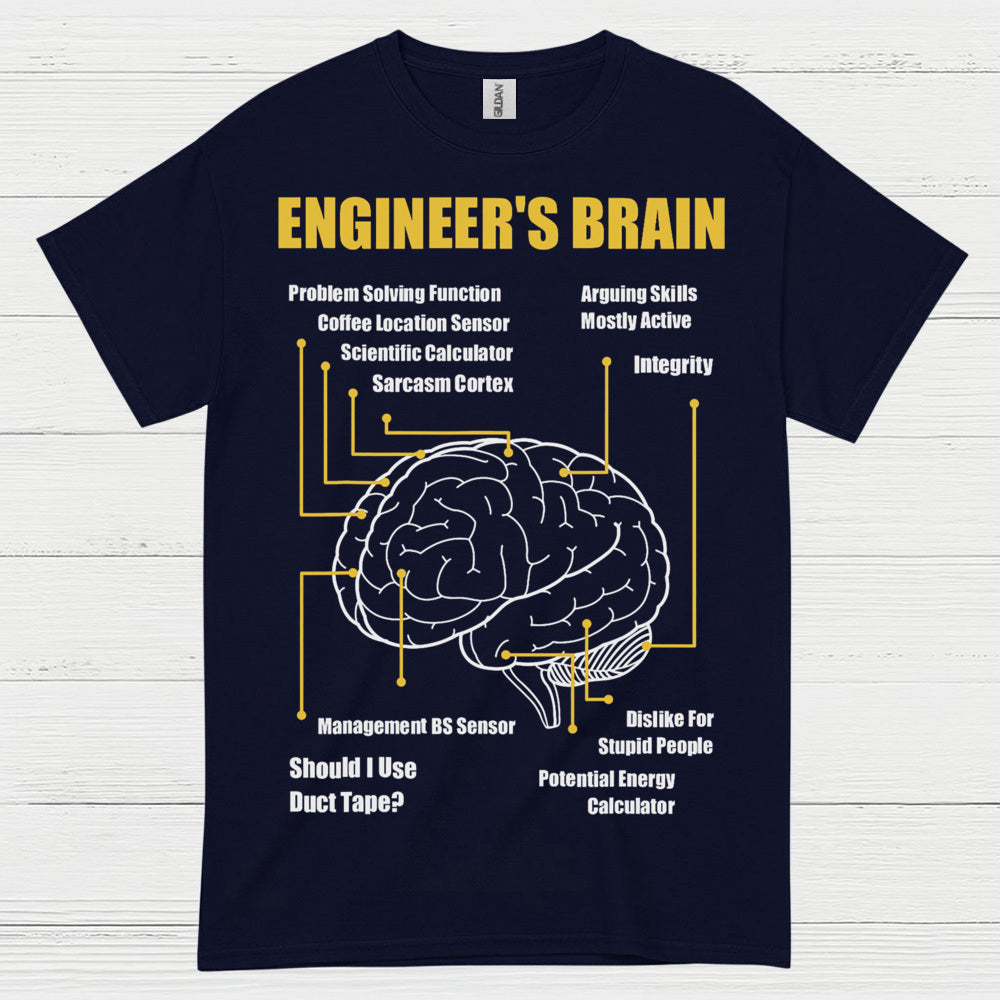 Engineer's Brain Diagram T Shirt