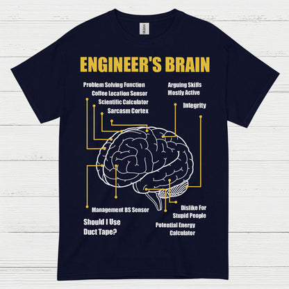 Engineer's Brain Diagram T Shirt