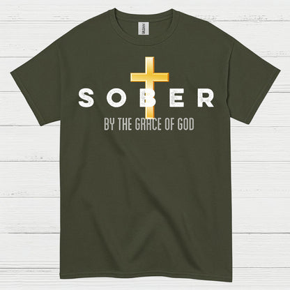 Sober By The Grace Of God T Shirt
