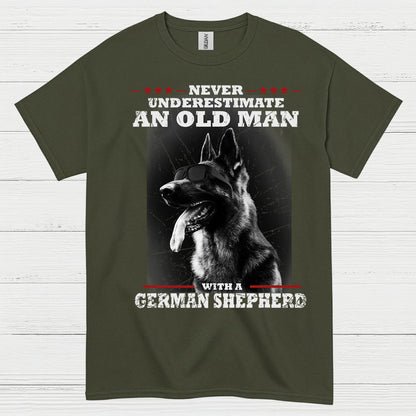 Old Man Shepherd Humor T Shirt