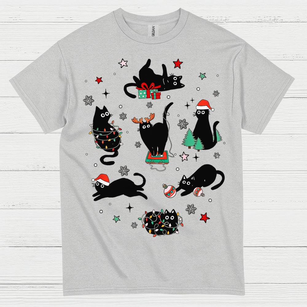 Christmas Cats Holiday T Shirt