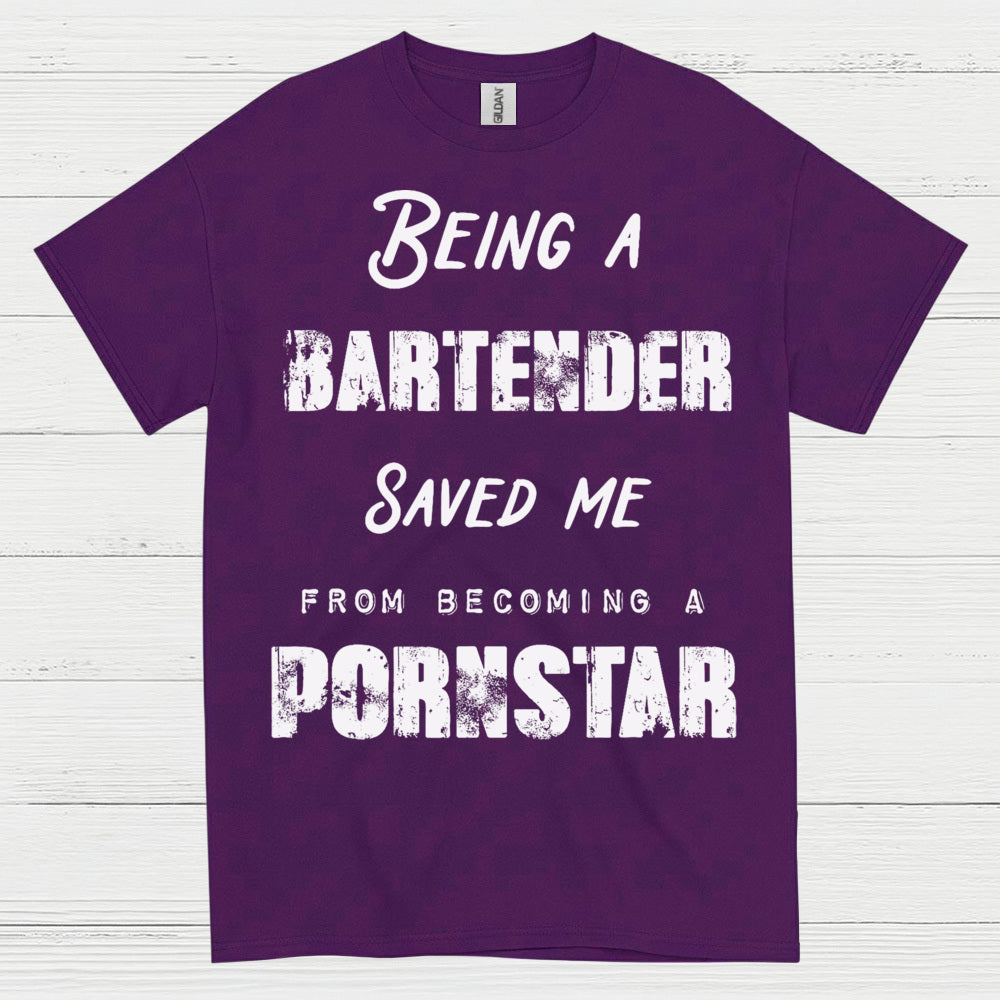 Being A Bartender Saved Me Humor T Shirt