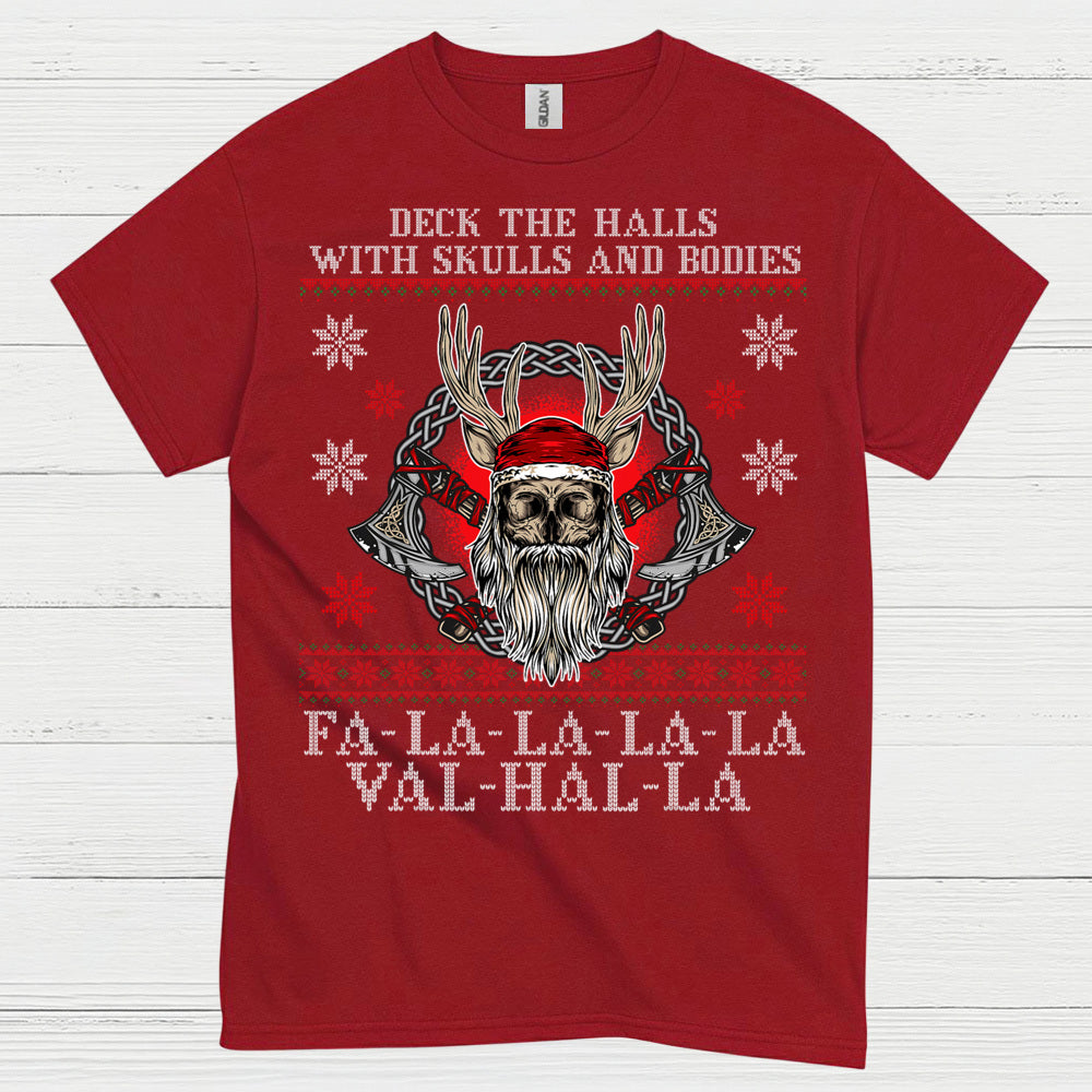 Valhalla Viking Christmas T Shirt