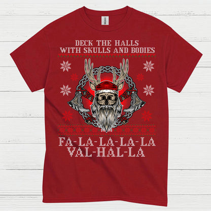 Valhalla Viking Christmas T Shirt