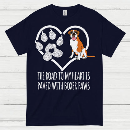 Boxer Paws Heart T Shirt