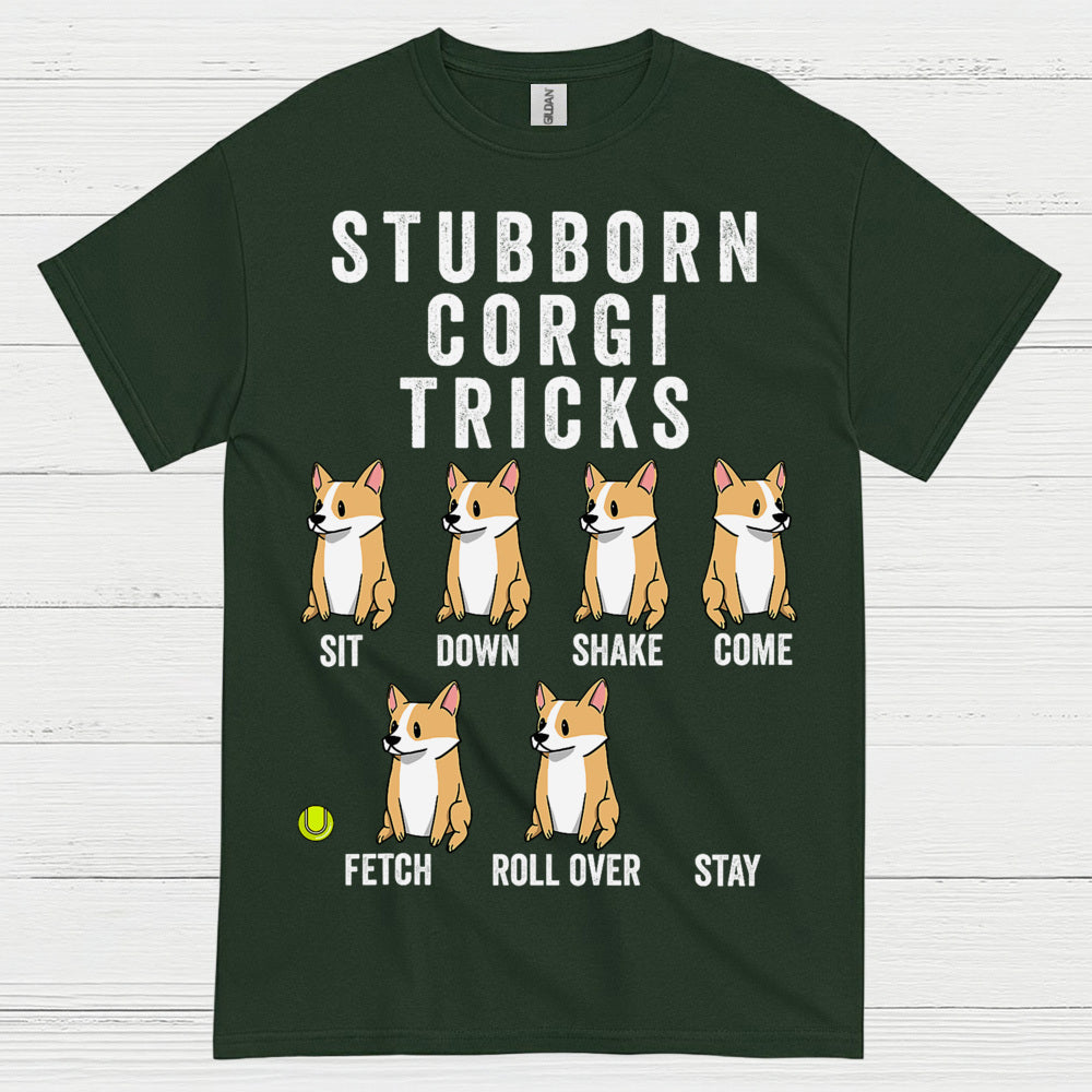 Stubborn Corgi Tricks T Shirt