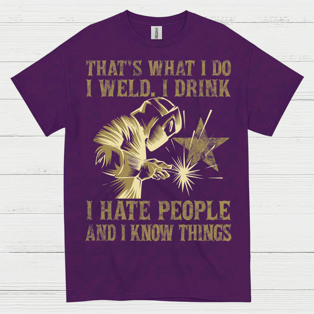 Funny Welding Drinking Quote T Shirt