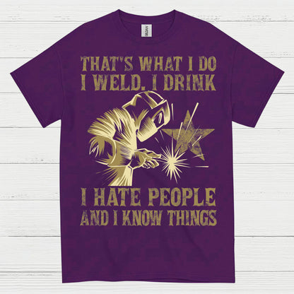 Funny Welding Drinking Quote T Shirt