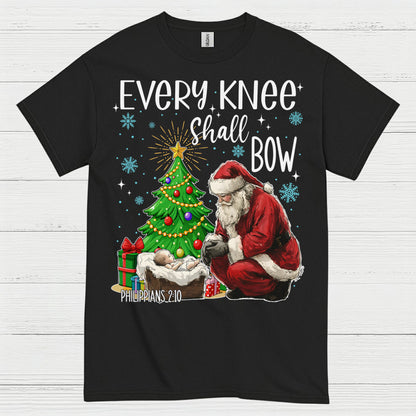 Every Knee Shall Bow Christmas Christian T Shirt