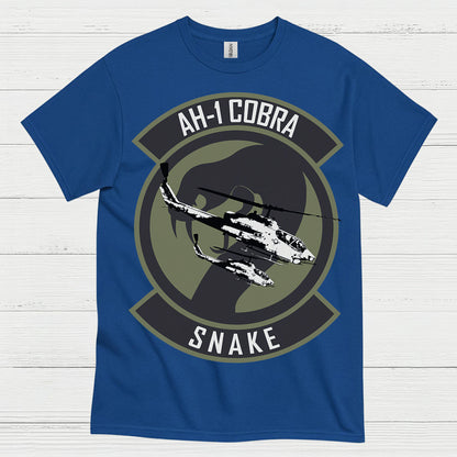 AH-1 Cobra Snake Attack Helicopter T Shirt