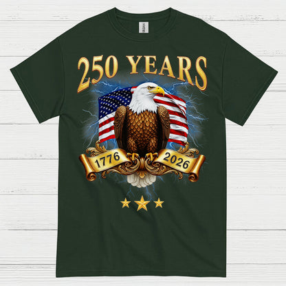 250 Years USA Eagle Freedom Heritage T Shirt