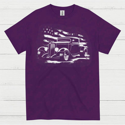 American Flag Hot Rod T Shirt