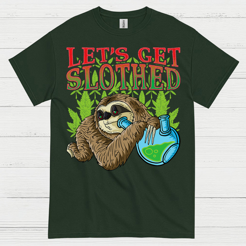 Lets Get Slothed Funny Sloth T Shirt