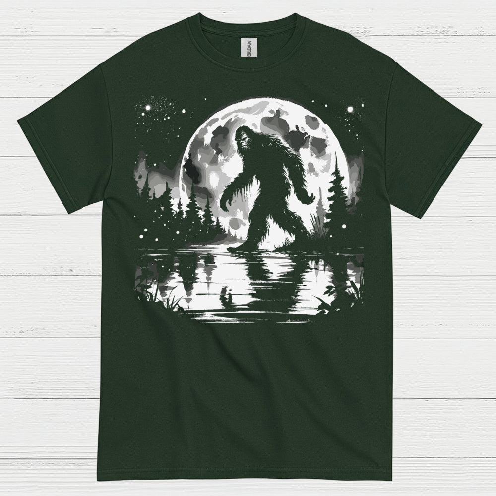 Moonlight Bigfoot Forest T Shirt