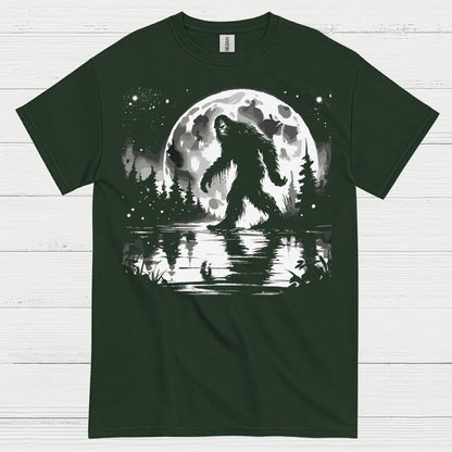 Moonlight Bigfoot Forest T Shirt