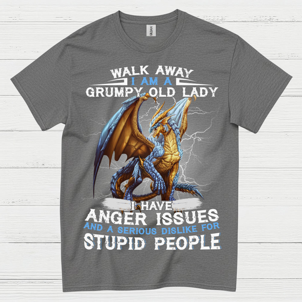 Grumpy Old Lady Dragon T Shirt