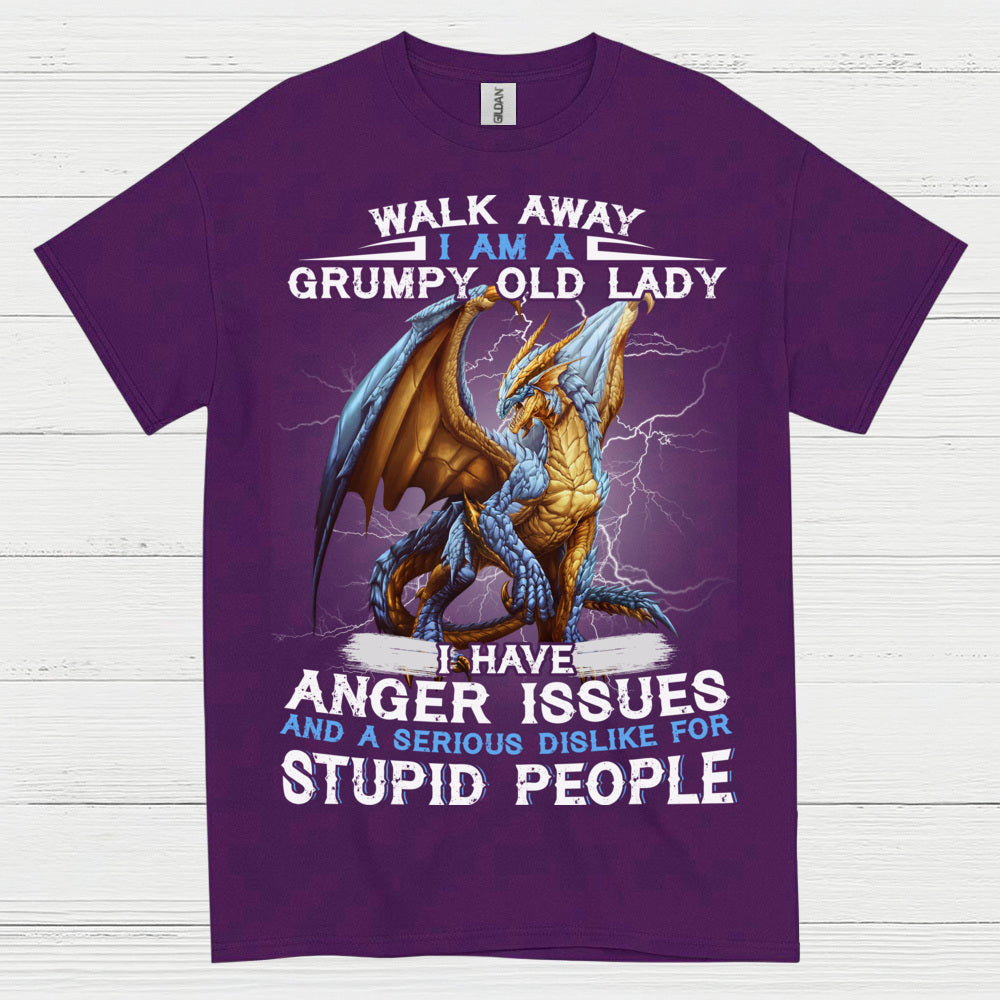 Grumpy Old Lady Dragon T Shirt