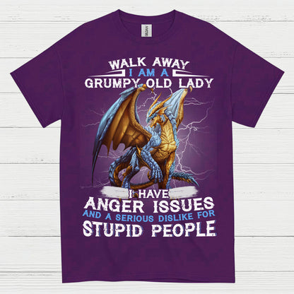 Grumpy Old Lady Dragon T Shirt