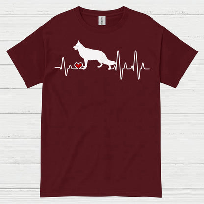German Shepherd Heartbeat T Shirt